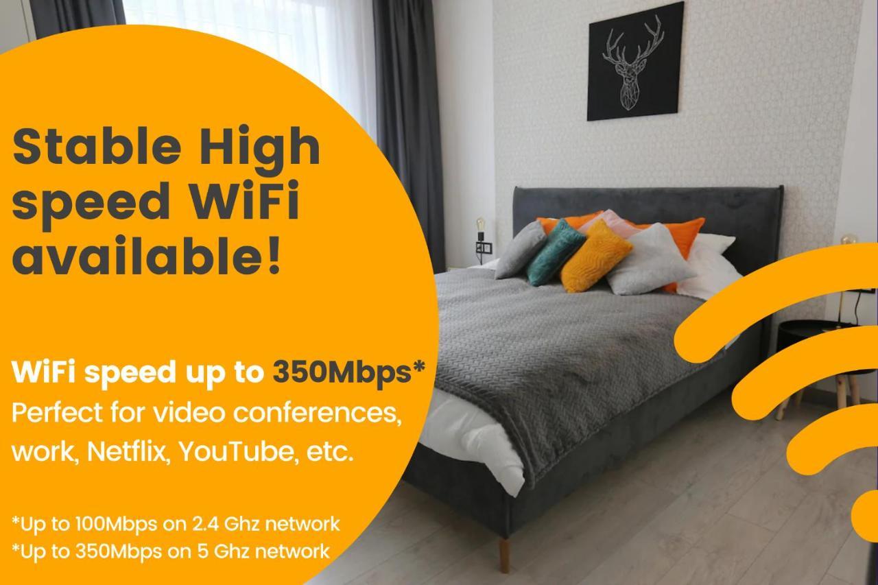 Comfy 2 Room Apartment - Free Parking - 350Mbps Wifi - Netflix Kaunas Buitenkant foto